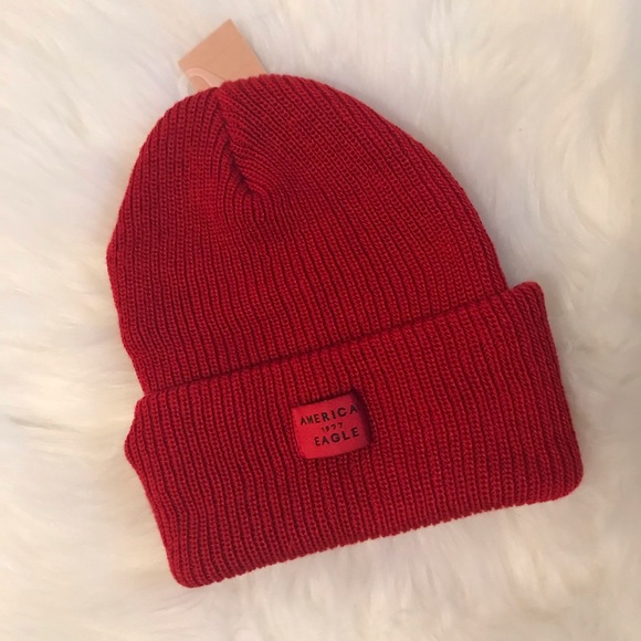 American Eagle Outfitters Accessories - American Eagle Outfitters red ribbed knit hat